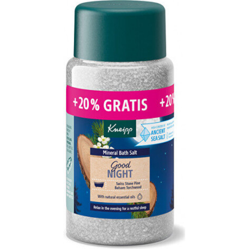 Vannas sāls Kneipp Good Night nomierinoša minerālu formula