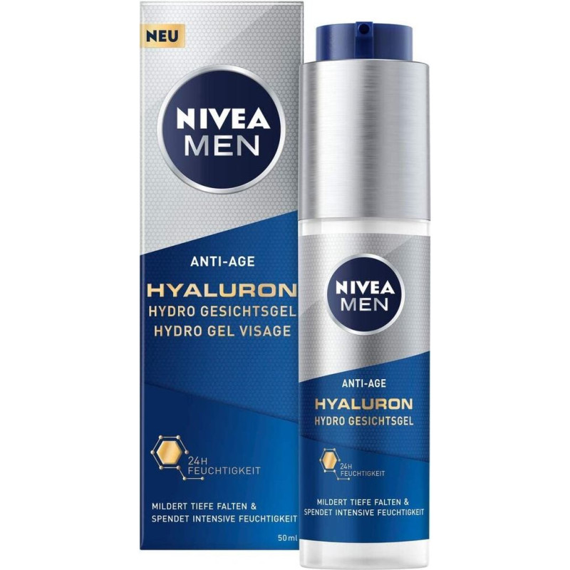 Sejas gels vīriešiem Nivea Men Hyaluron Anti-Age, 50 ml
