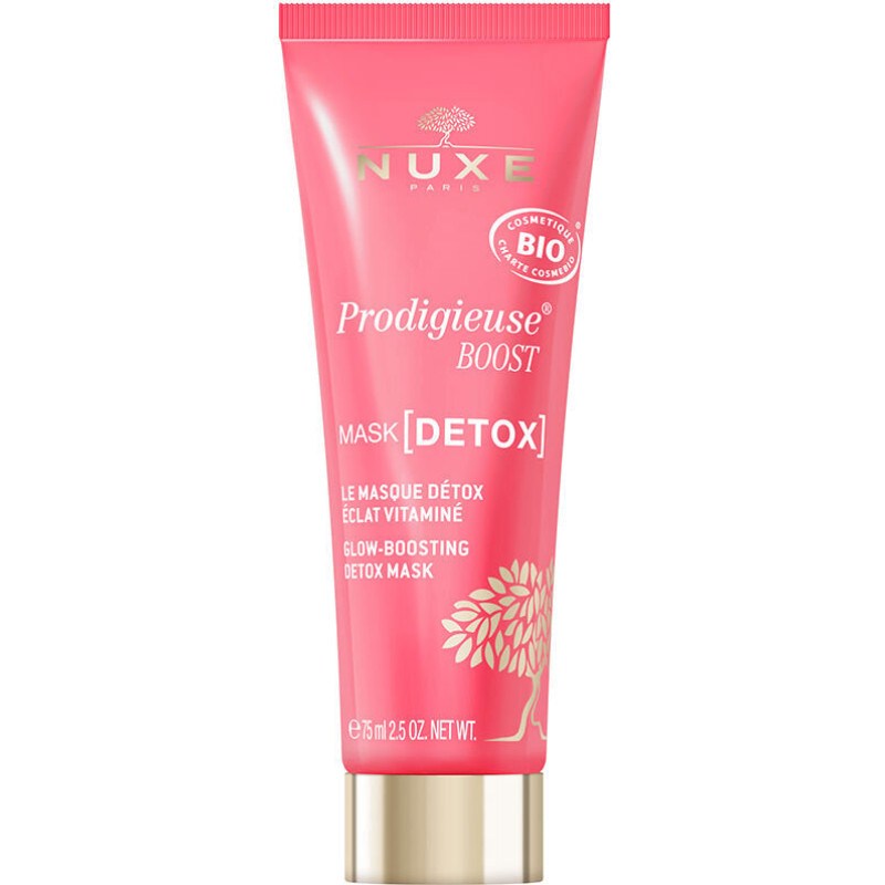 Nuxe Prodigieuse Boost mirdzumu veicinoša detoksikācijas maska, 75 ml