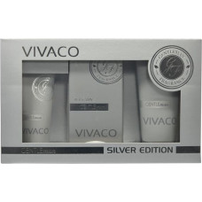 Dāvanu komplekts Vivaco Gentleman Silver Edition 2 vienā dušas želeja, parfimētais ūdens, sejas krēms