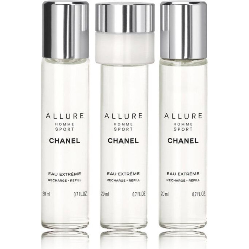 Chanel Allure Homme Sport Eau Extreme EDT dāvanu komplekts vīriešiem 3 x 20 ml