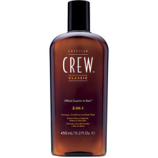 Vīriešu dušas želeja, šampūns un kondicionieris American Crew 3-IN-1 450 ml