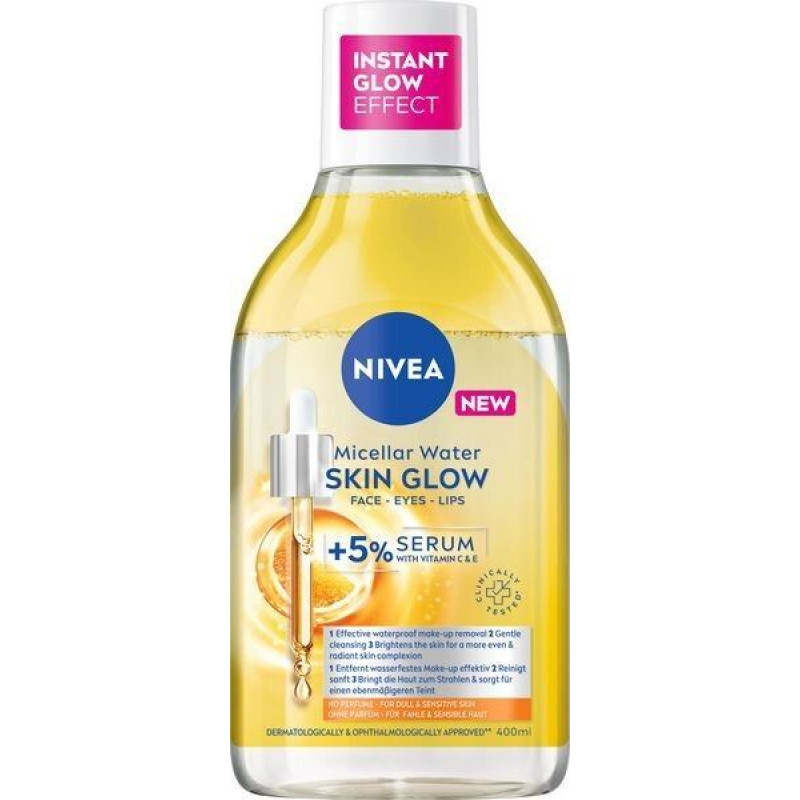 Micelārais ūdens NIVEA Skin Glow 400 ml visiem ādas tipiem