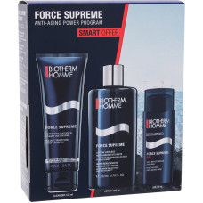 Komplekts vīriešiem Biotherm Homme Force Supreme Anti-Aging: skūšanās želeja 50 ml + sejas attīrošs līdzeklis 125 ml + sejas losjons 200 ml