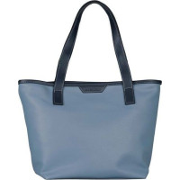 Plecu soma - TOM TAILOR - Leora Zip Shopper L - Zils - Poliuretāns - Ar rāvējslēdzēju