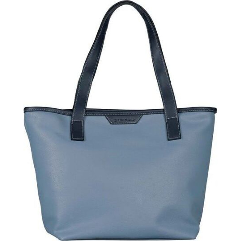 Plecu soma - TOM TAILOR - Leora Zip Shopper L - Zils - Poliuretāns - Ar rāvējslēdzēju