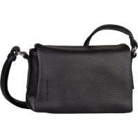Plecu soma - TOM TAILOR - Lissi Flap Bag bez rāvējslēdzēja S - Melna - 21x15x6 cm - 230 g