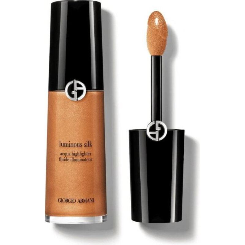 Šķidrais izgaismotājs Giorgio Armani Luminous Silk Acqua Multi-Dimensional Glow mitrinošā formula 12 ml