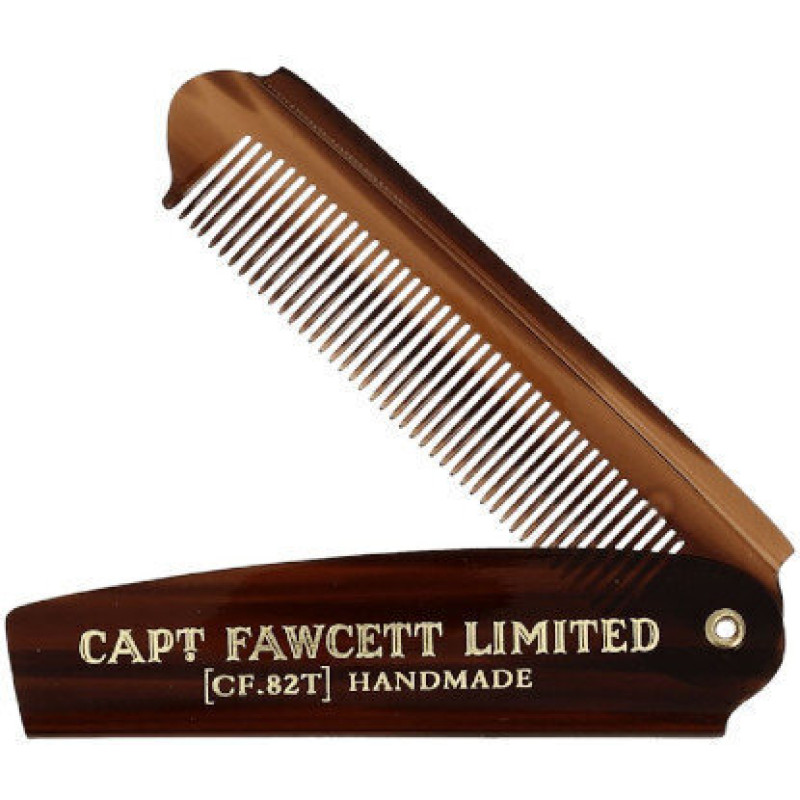 Salokāma kabatas bārdas ķemme Captain Fawcett 1 gab.