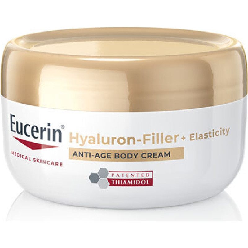 Ķermeņa krēms Eucerin Hyaluron-Filler + Elasticity pret grumbām mitrinošs un nostiprinošs 200 ml