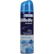 Skūšanās putas - želeja Gillette Series 3x Action Sensitive Cool 200 ml