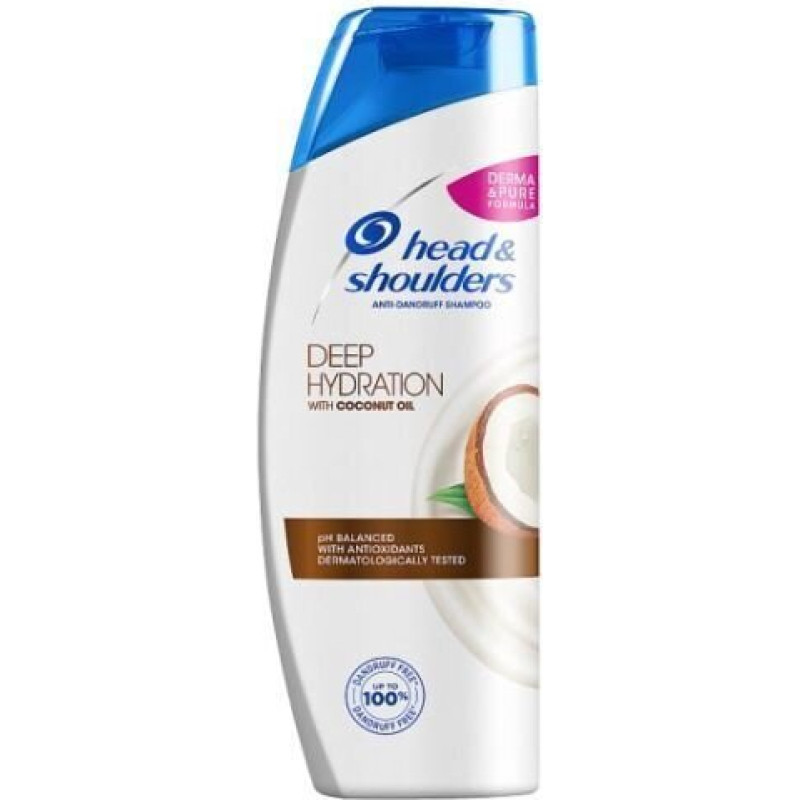 Pretblaugznu šampūns Head & Shoulders Deep Hydration Coconut Anti-Dandruff Shampoo 400 ml