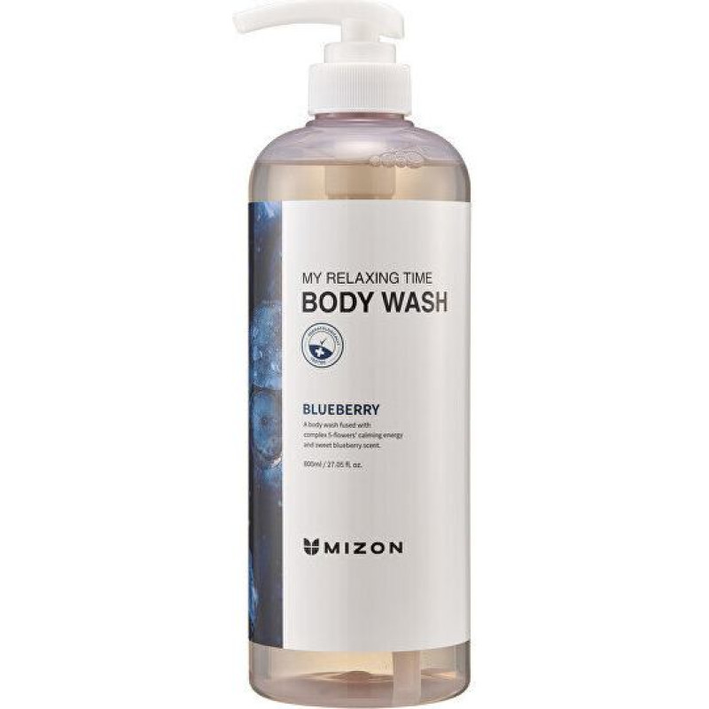 Dušas želeja - MIZON - Mans relaksējošais laiks - Mellenju ekstrakts - 800 ml - Bez parabēniem