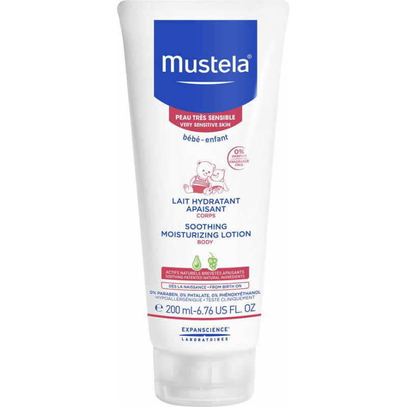 Mitrs krēms - MUSTELA - 200ml - Nomierinošs - Hipoalerģisks - Ļoti jutīgai ādai
