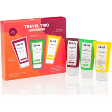 Kūno kopšanas līdzekļu komplekts Q+A Travel Trio Bodycare, 3x 50 ml