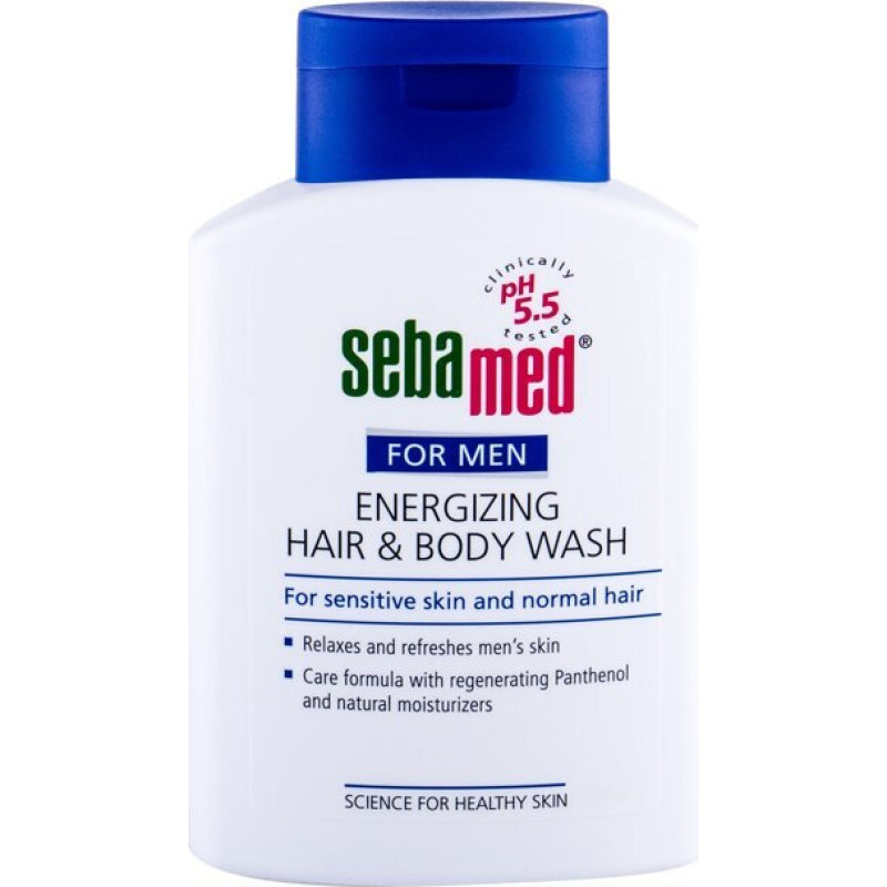 SebaMed For Men Energizing Hair & Body Wash šampūns vīriešiem 200 ml