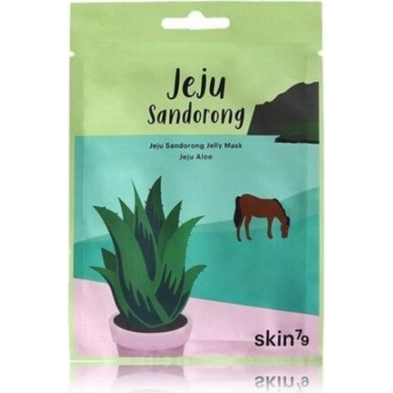 Auduma maska SKIN79 Jeju Sandorong želejas maska ar alveju, nomierinoša un mitrinoša
