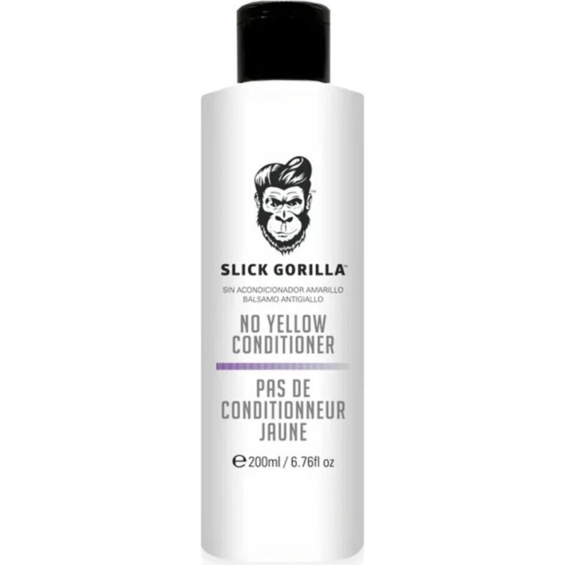 Slick Gorilla No Yellow matējošais balzams blondiem, izgaismotiem un pelēkiem matiem, 200ml