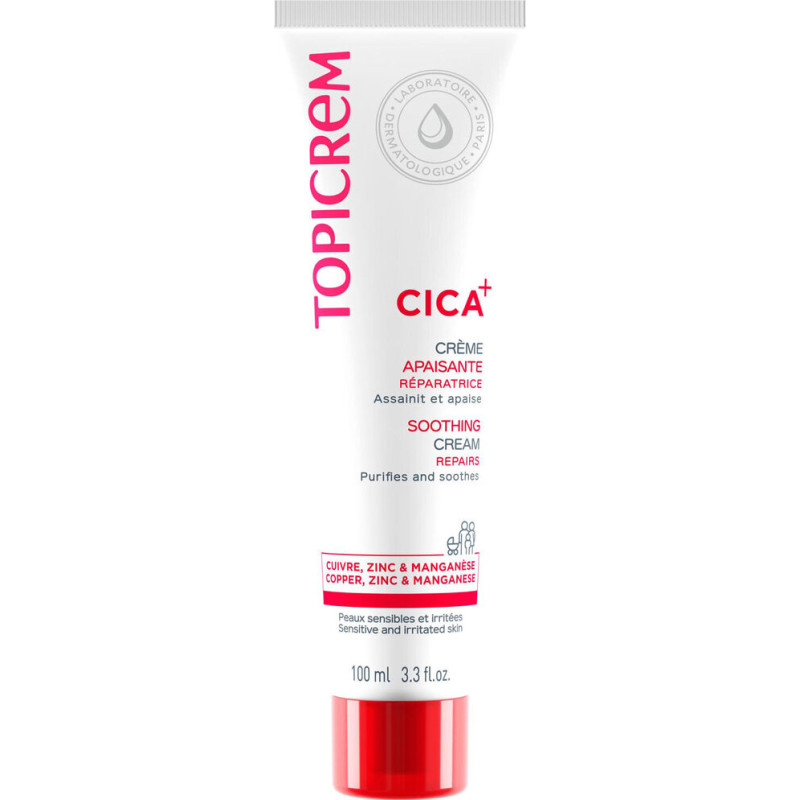 Nomierinošs un atjaunojošs krēms Topicrem Cica, 100 ml