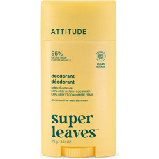 Dezodoranta zīmulis Attitude Super Leaves ar Earl Grey un gurķi, bez alumīnija