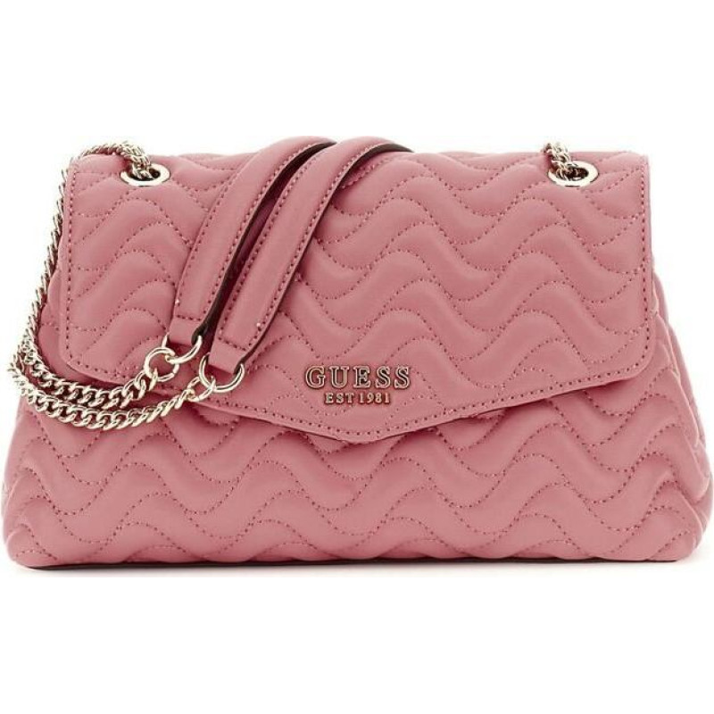 GUESS korallkrāsas plecu soma sievietēm - Melisandra convertible Xbody flap soma Begonia 309917