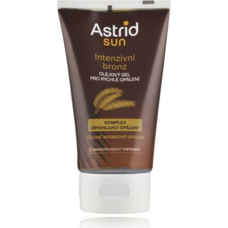 Iedeguma eļļas gēls Astrid Oil Gel ātram iedegumam 150 ml Ātrs iedegums, ilgi noturīgs mirdzums, viegla tekstūra