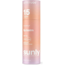 Lūpu balzams Attitude Coconut SPF 15 minerālais aizsargājošs, caurspīdīgs
