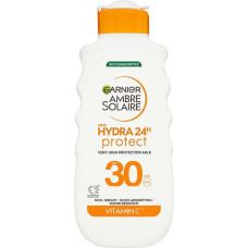 Saules aizsargpieniņš SPF 30 Ambre Solaire Hydra 24h Protect (augstas aizsardzības piens) 175 ml