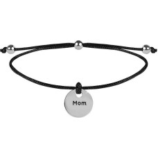 Troli Vadīta rokassprādze Mum Melns / Tērauds
