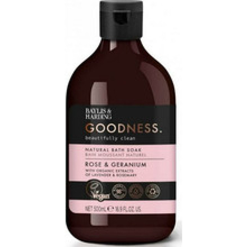 Baylis & Harding Goodness Natural Bath Soak ( Růže a mu&scaron;k&aacute;t ) - Pěna do koupele