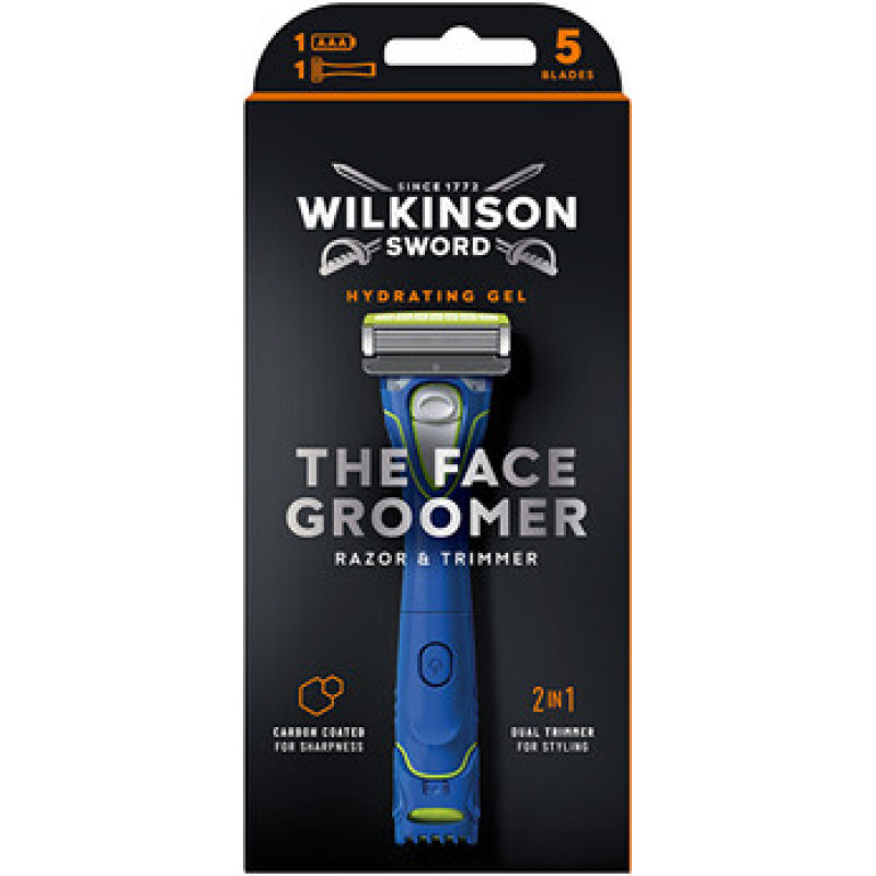 Wilkinson Sword The Face Groomer - Holic&iacute; strojek a zastřihovač 2v1