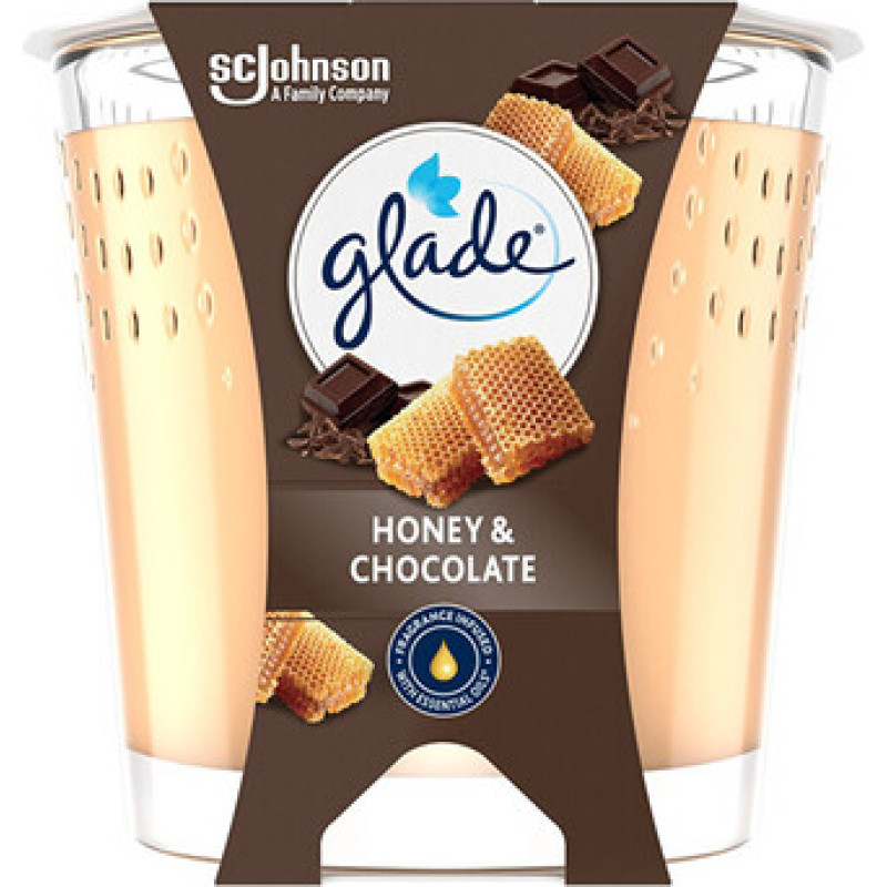 Glade Honey & Chocolate Candle - Vonn&aacute; sv&iacute;čka