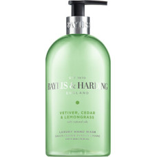 Baylis & Harding Hand Soap Vetiver, Cedr & Lemongrass - Antibakteri&aacute;ln&iacute; tekut&eacute; m&yacute;dlo na ruce