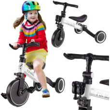 Trike Fix Mini krosa trīsritenis 3in1 ar pedāļiem balts