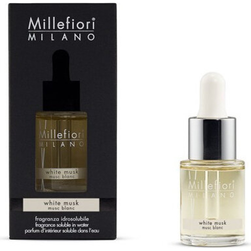 Ūdenī šķīstoša smaržu eļļa Millefiori White Musk, 15 ml