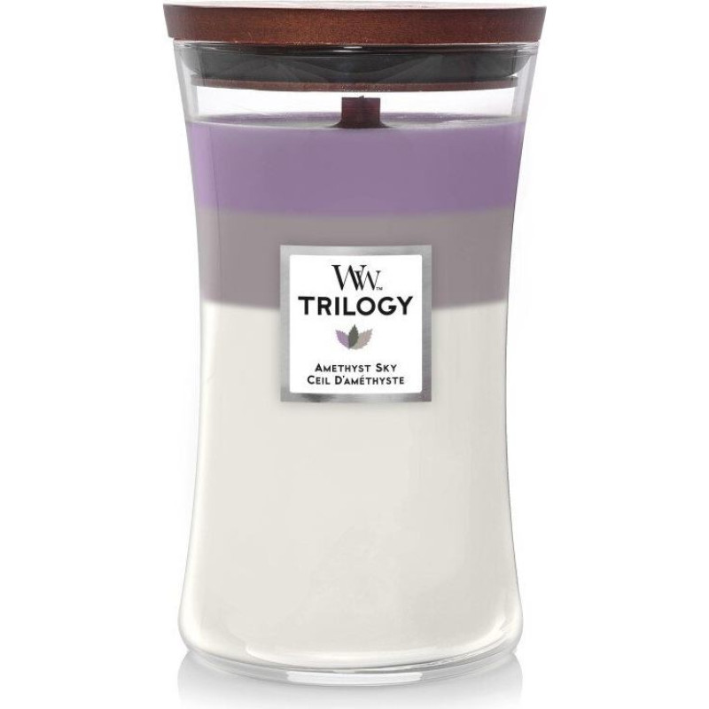 WoodWick aromātiska svece Amethyst Sky, 609,5 g