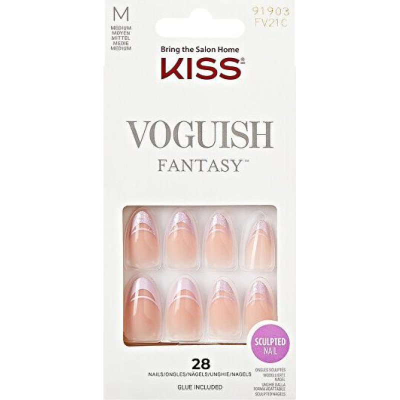KISS Modes Fantāzijas Nagi 28 gab. – Stilīgi mākslīgie gēla izskata nagi sievietēm