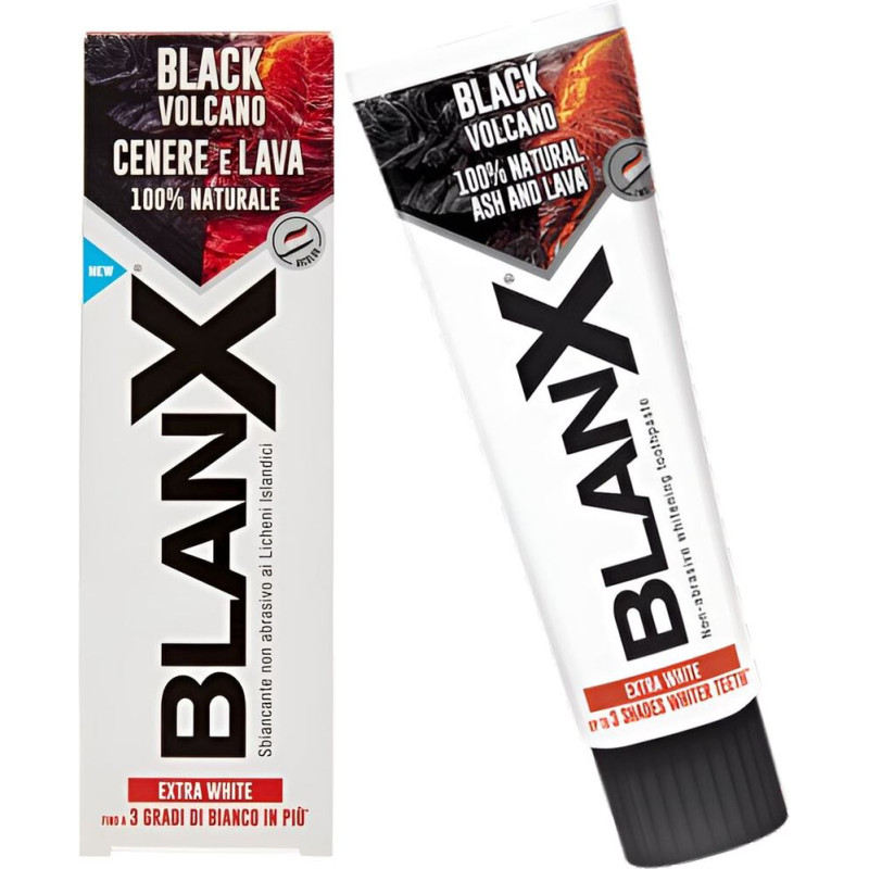 BLANX Black Volcano balinošā zobu pasta 75ml