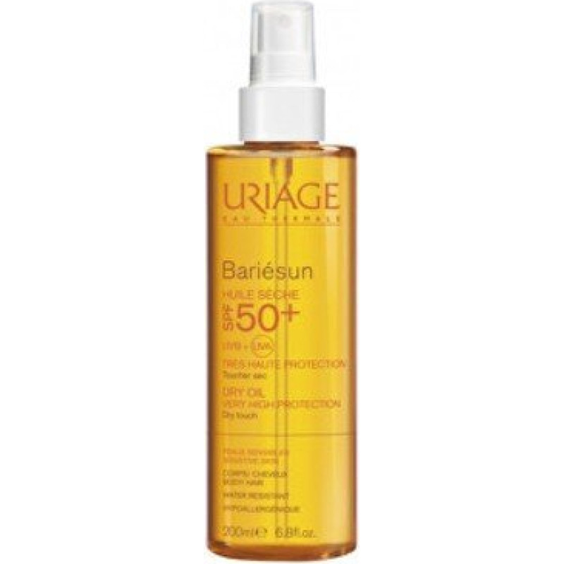 Izsmidzināms sauļošanās eļļa Uriage Bariésun SPF 50+, 200 ml