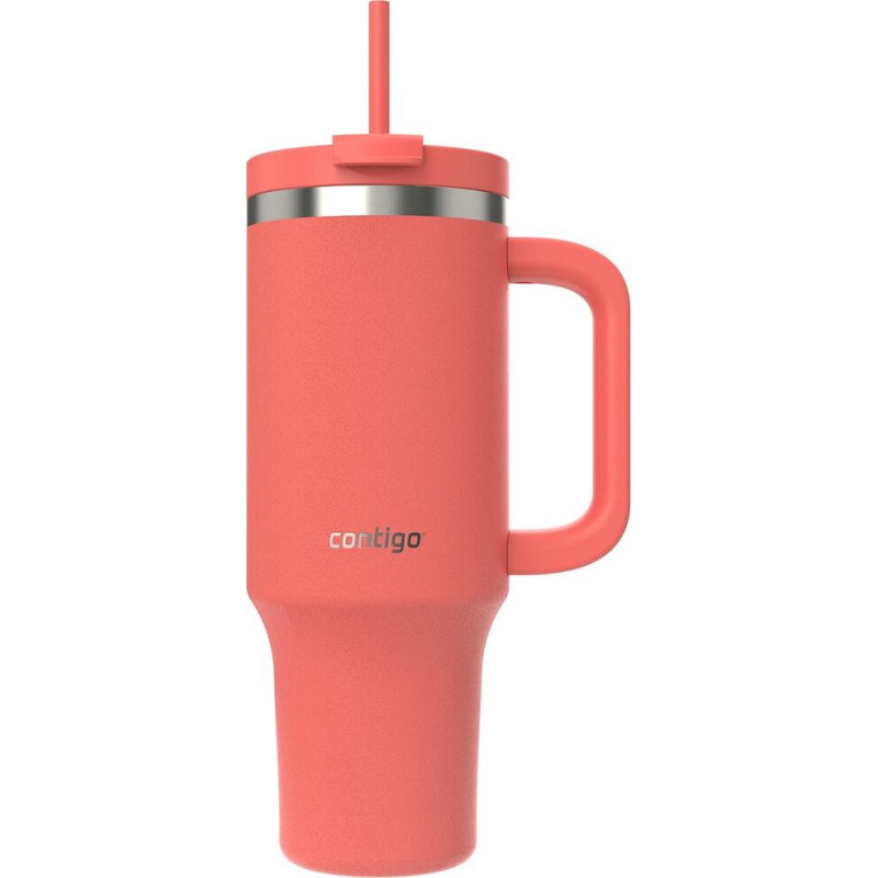 Termokrūze ar salmiņu Contigo Streeterville Tumbler 1200 ml “Coral”