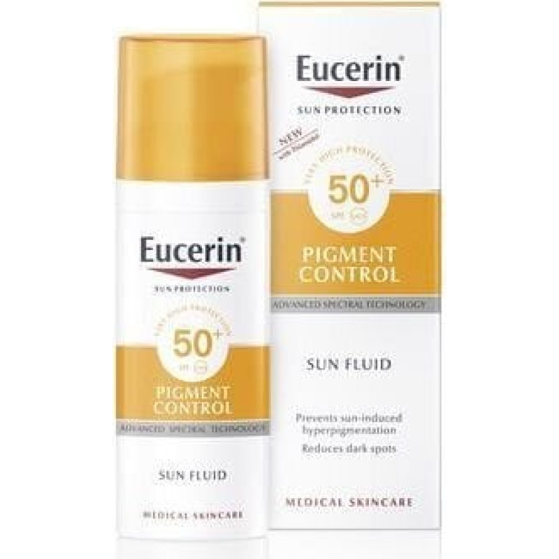 Sauļošanās krēms Eucerin Pigment Control Sun Fluid SPF 50+, 50ml