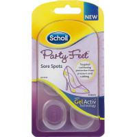 Scholl Party Feet želeja spilventiņi jutīgajām vietām pret sāpēm, 1 pāris