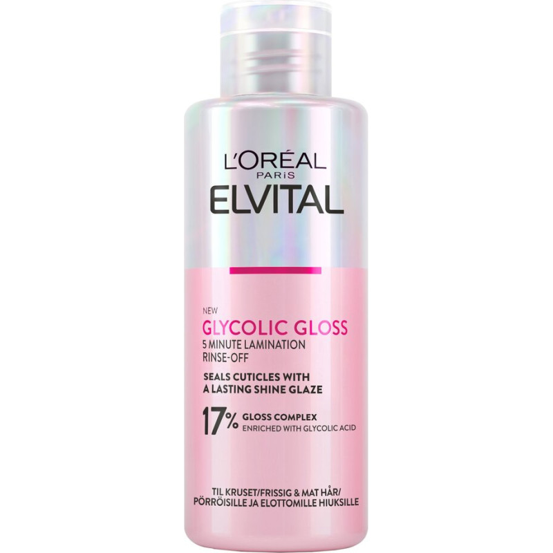 L'Oréal - Paris Elvital Glycolic Gloss rinse-off treatment for normal hair - 200 ml