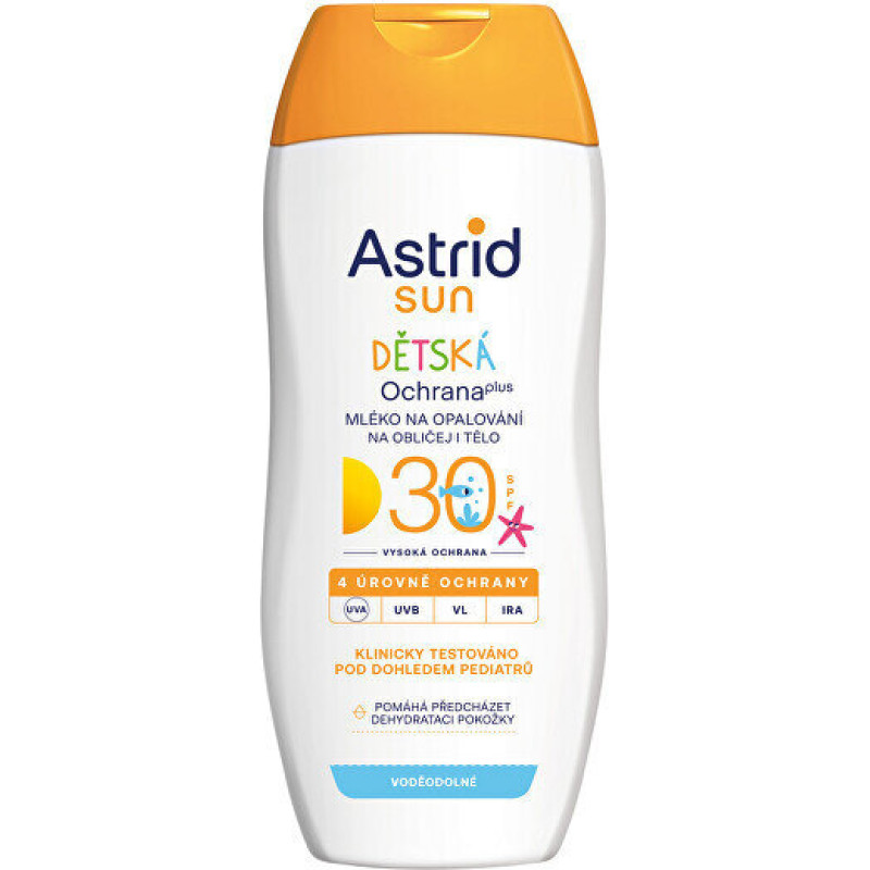 Aizsargājošs losjons pret sauli ķermenim un sejai bērniem Astrid Sun SPF30, 200 ml