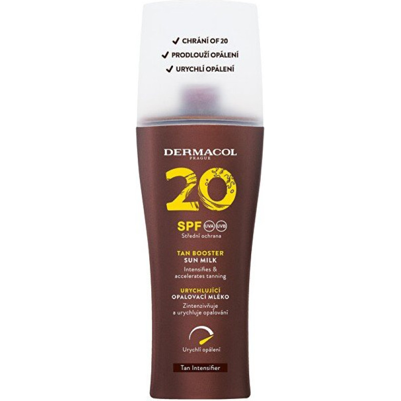 Dermacol Aizsardzības losjons iedeguma paātrināšanai SPF 20 (Tan Booster) 200 ml