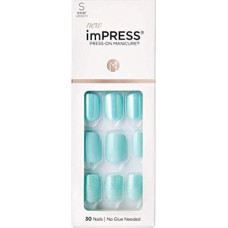 KISS imPRESS Modelis KIM012C 30 vienību pašlīmējošu nagu komplekts - Gatavs lietošanai, ieskaitot manikīra kociņu un vīli.