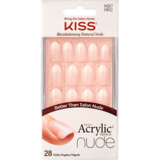 Faux Nagi - KISS - KAN02 - Gatava Manikīra - Vidējais Garums - Nude Krāsa