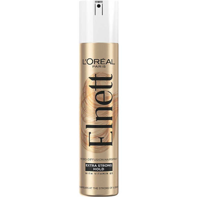 Matu laka L'Oréal Paris Elnett ar mikroizsmidzināšanu, īpaši stipras fiksācijas, piešķiroša apjomu, 300 ml