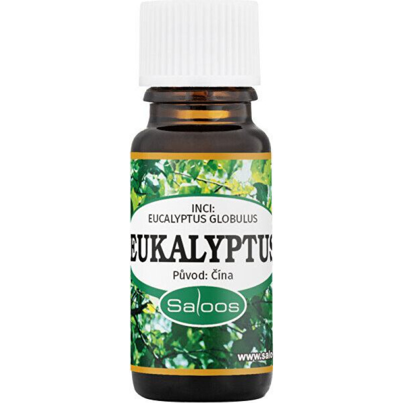 Saloos 100% dabīga eikalipta ēteriskā eļļa aromterapijai 10 ml