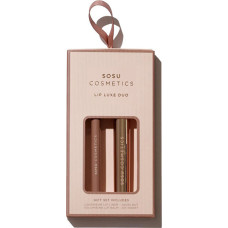 Lūpu zīmuļu komplekts SOSU Cosmetics Lip Luxe Duo Nude Brown spīdīgs